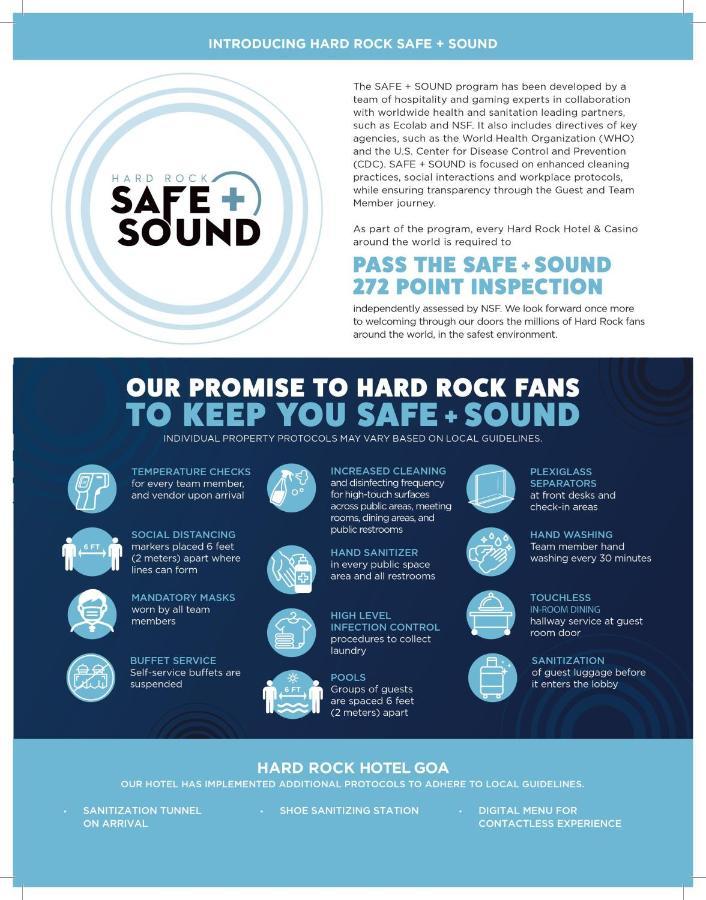 Hard Rock Hotel Goa Calangute Extérieur photo Safe and Sound Club Promise